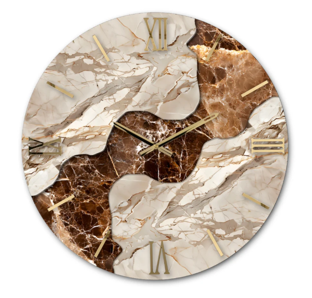 L'orologio "Lanzarote" di Artidea arricchisce la serie dei resinati con un'estetica che celebra la forza primordiale e i contrasti cromatici tipici dei paesaggi vulcanici. Questo pezzo trasforma il concetto di orologio da parete in un elemento di design materico e di grande impatto visivo.