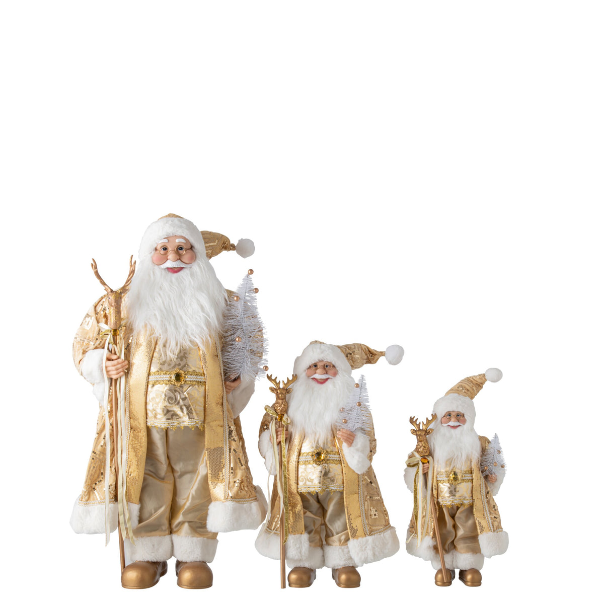 Babbo Natale Sintetico Oro, Grande