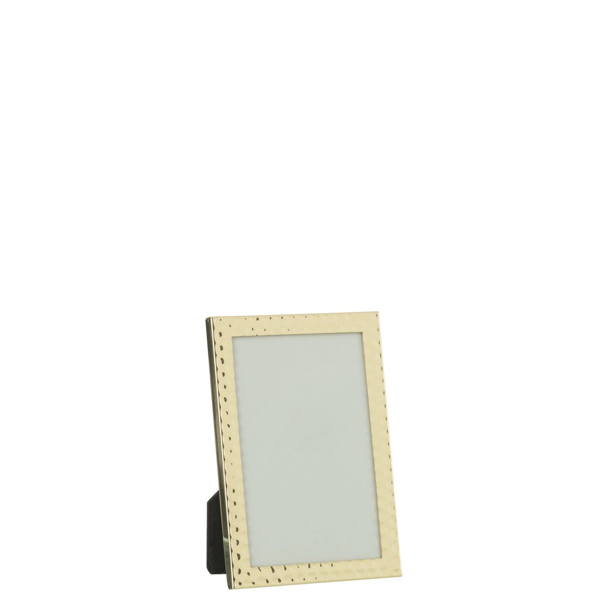 Portafoto piccolo jolipa con bordo in metallo oro martellato, adatto a foto 13x18 cm. Cornice da appoggio dal design elegante con supporto posteriore, ideale per l'arredamento della casa.
