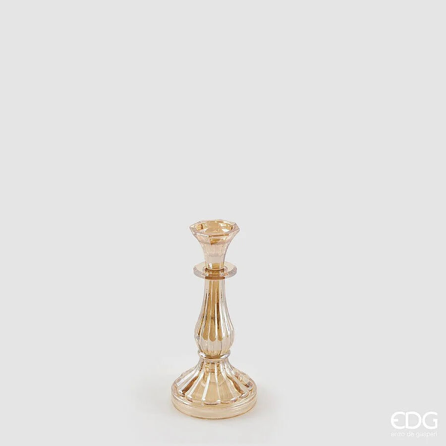 Candelabro in Vetro Ambrato Crystal, Piccolo