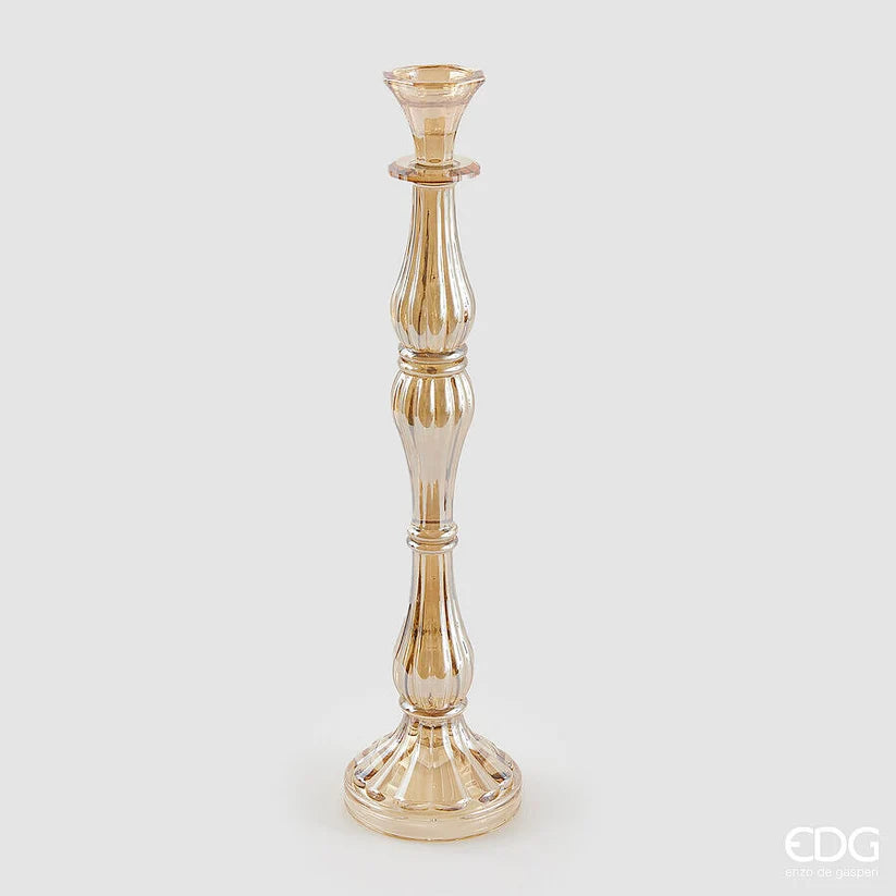Candelabro in Vetro Ambrato Crystal, Grande