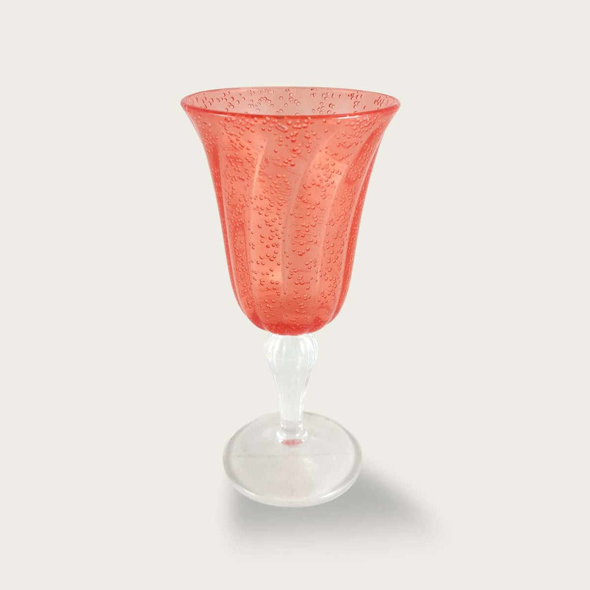 Set da 6 Calici Crystal in Plastica Acrilica Corallo