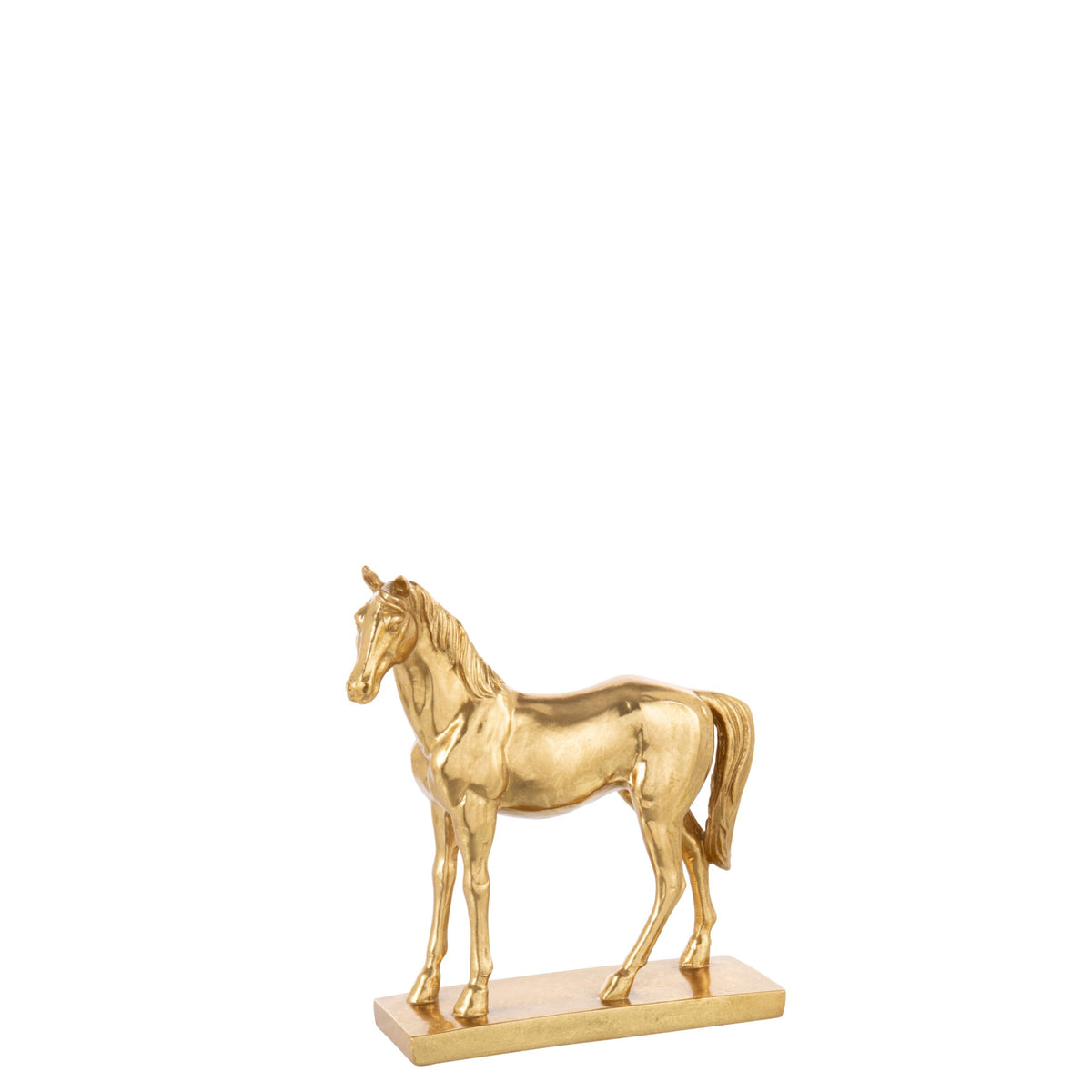 Cavallo Dorato su Base in Poliresina