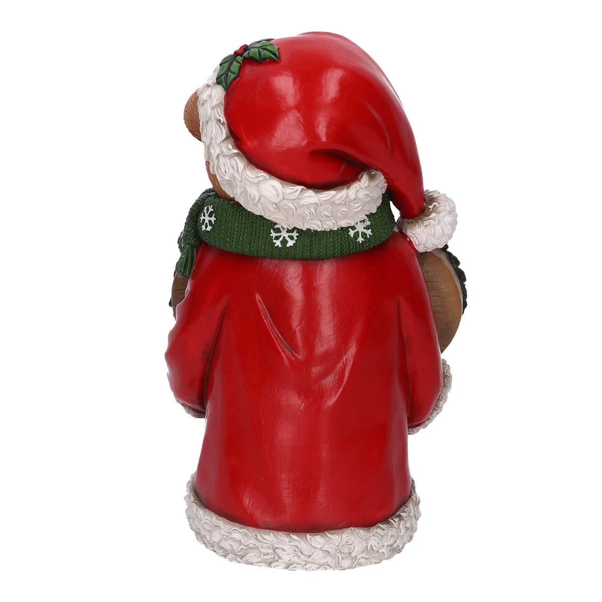 Orso in Resina con Cartello "Merry Christmas"