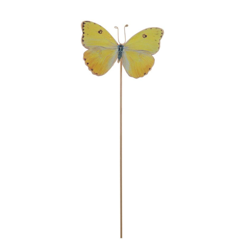 Decoro Farfalla in Metallo Giallo "Adina"