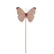 Decoro Farfalla in Metallo Rosa "Adina"