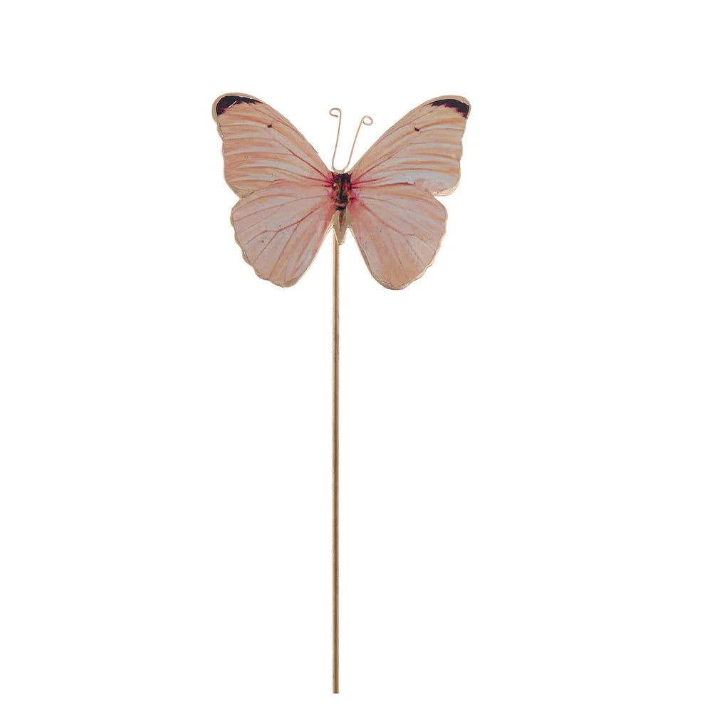 Decoro Farfalla in Metallo Rosa "Adina"