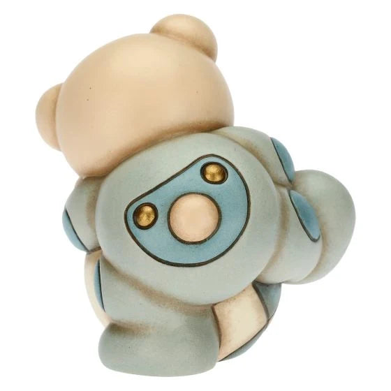 Teddy con Palla in Ceramica, Lui
