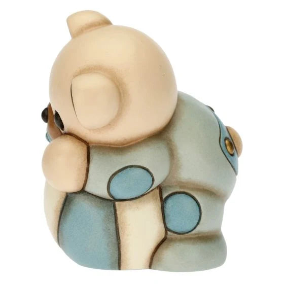 Teddy con Palla in Ceramica, Lui