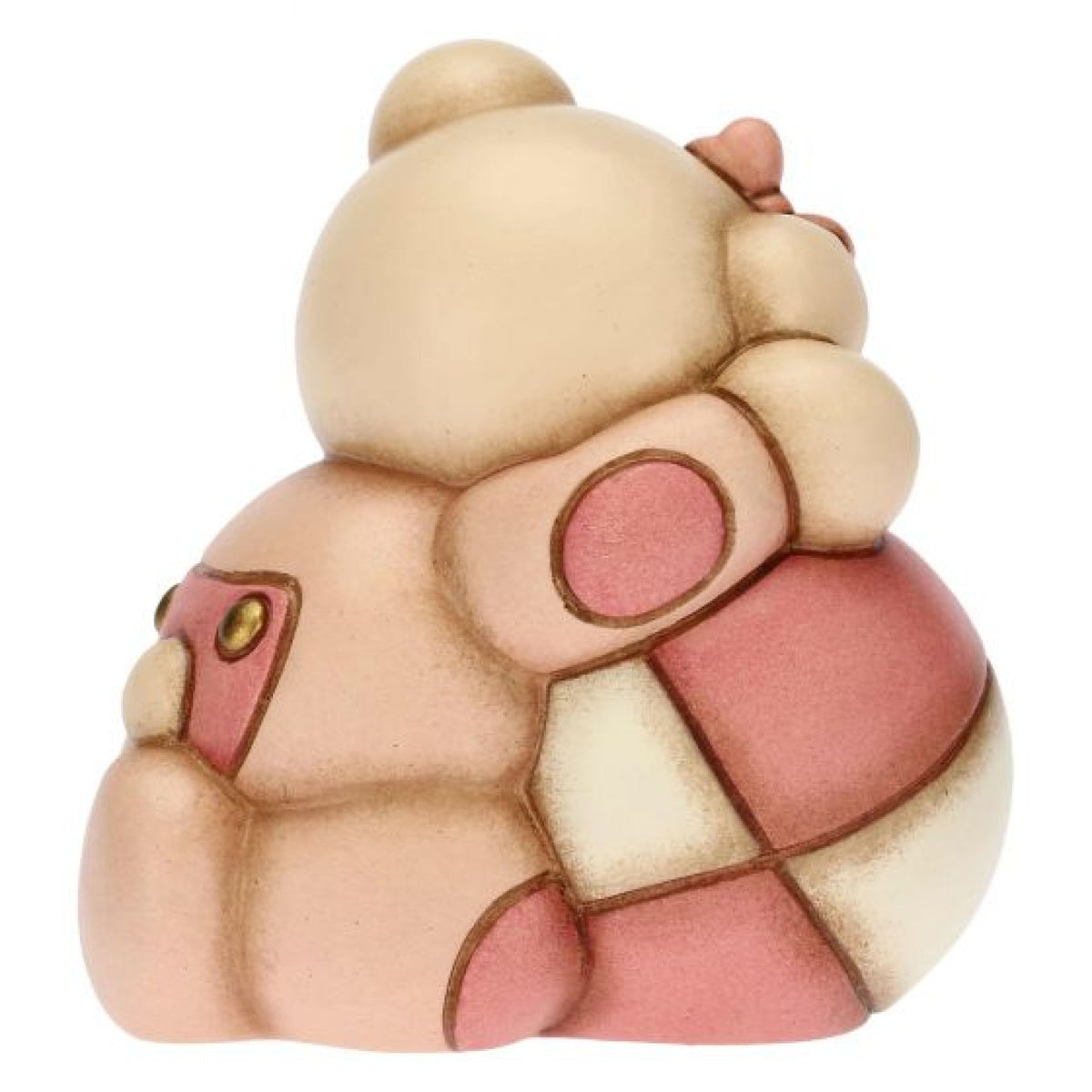 Teddy con Palla in Ceramica, Lei