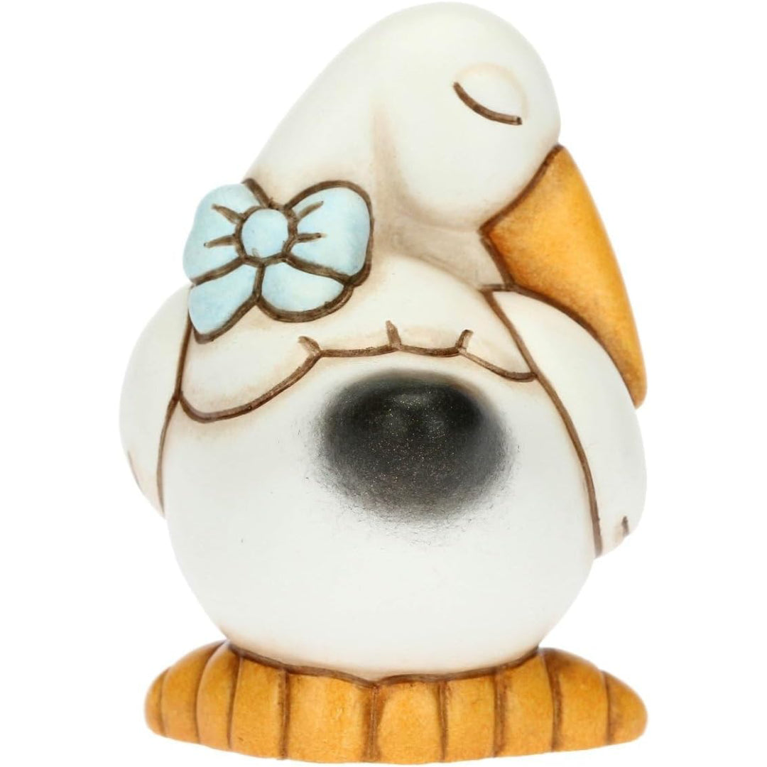 Dolce Cicogna che Porta un Bimbo in Ceramica, Lui