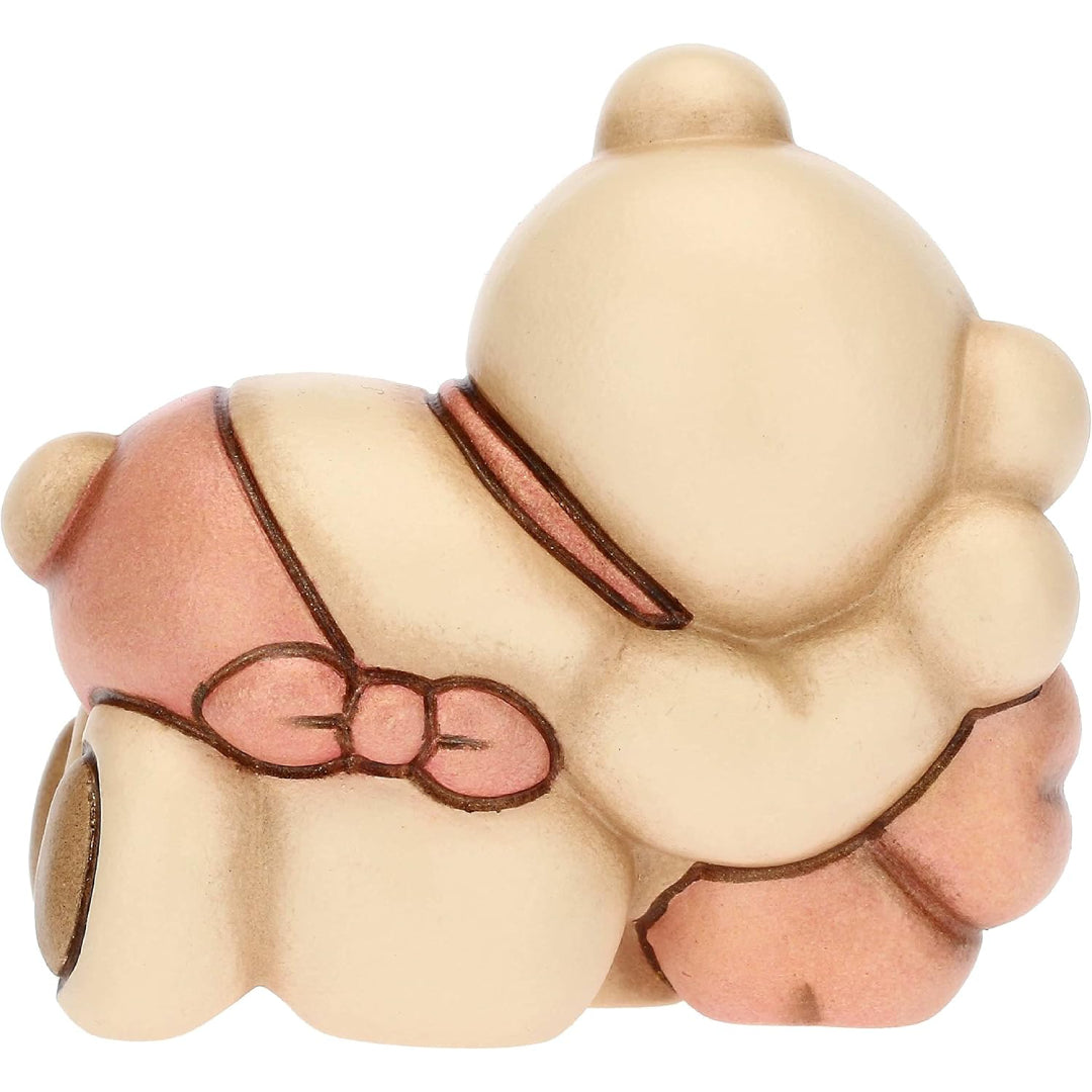 Teddy con Quadrifoglio e Pannolino in Ceramica, Lei