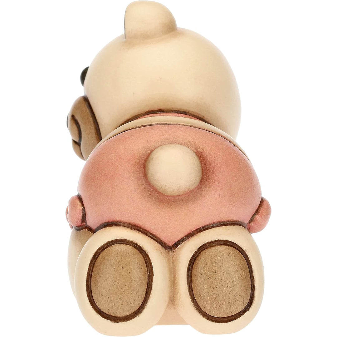 Teddy con Quadrifoglio e Pannolino in Ceramica, Lei