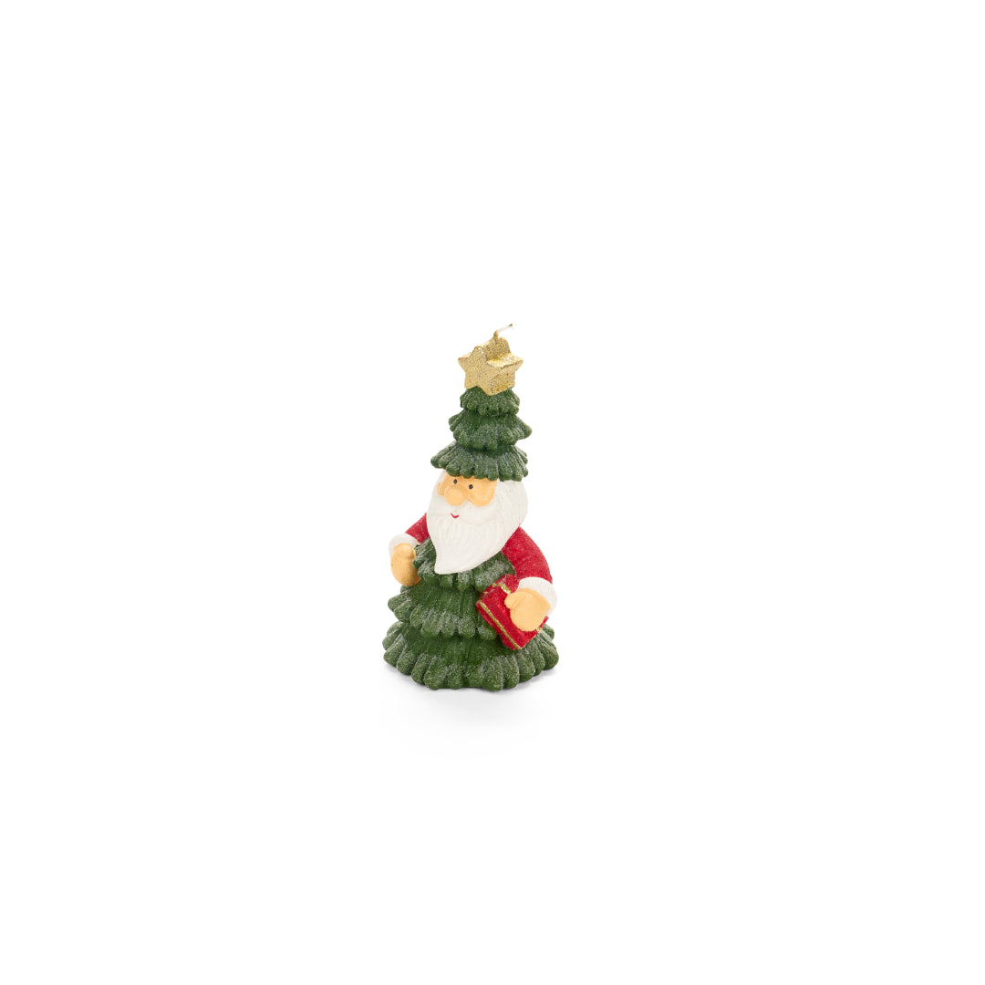 Candela Babbo Natale con Stella "Delicious Christmas", Piccola