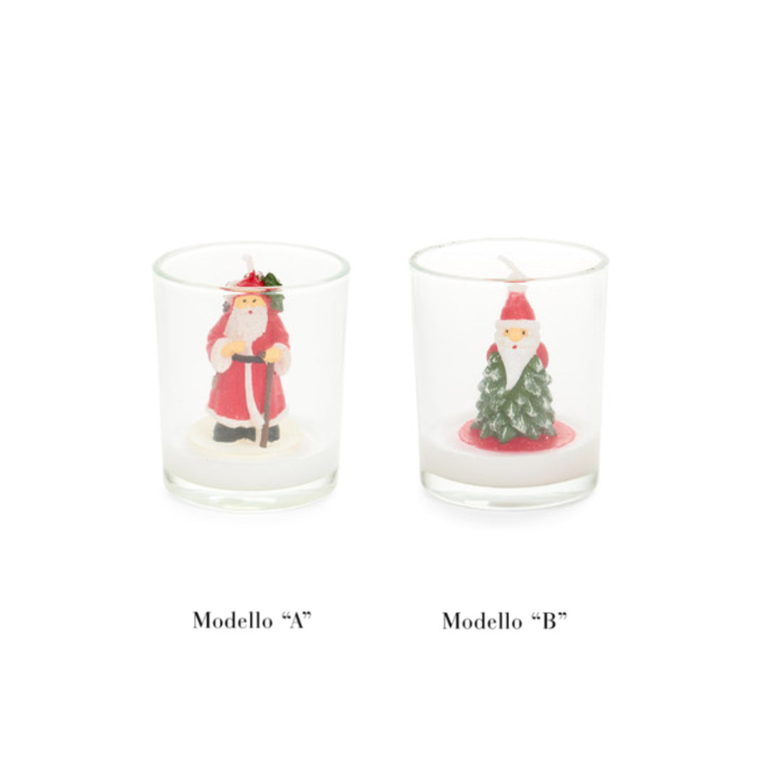 Candela in Bicchiere "Delicious Christmas", Assortita