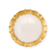 Sottopiatto in Vetro con Contorno Oro "Silent Gold"