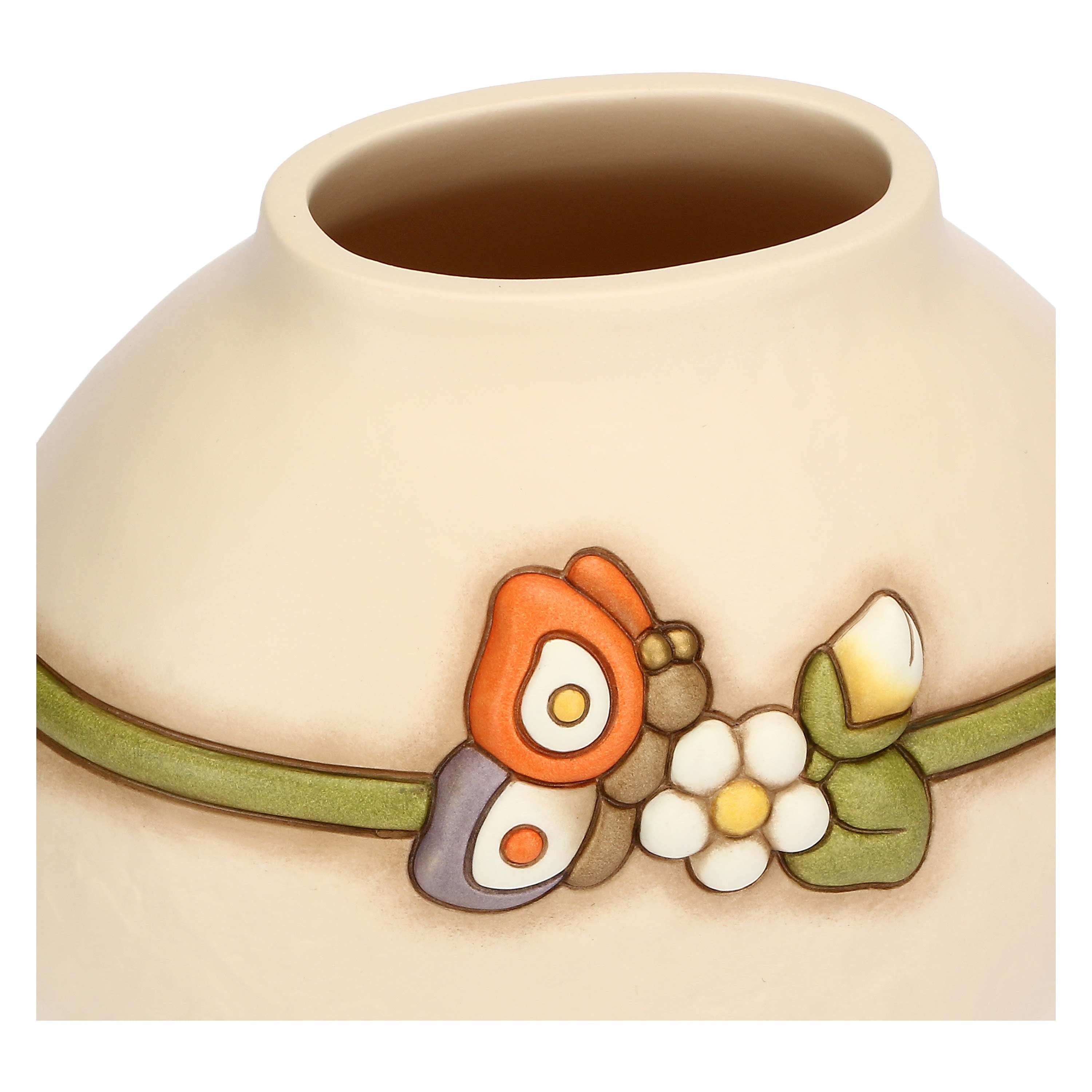 Vaso in Ceramica con Farfalla "Country Bloom", Grande