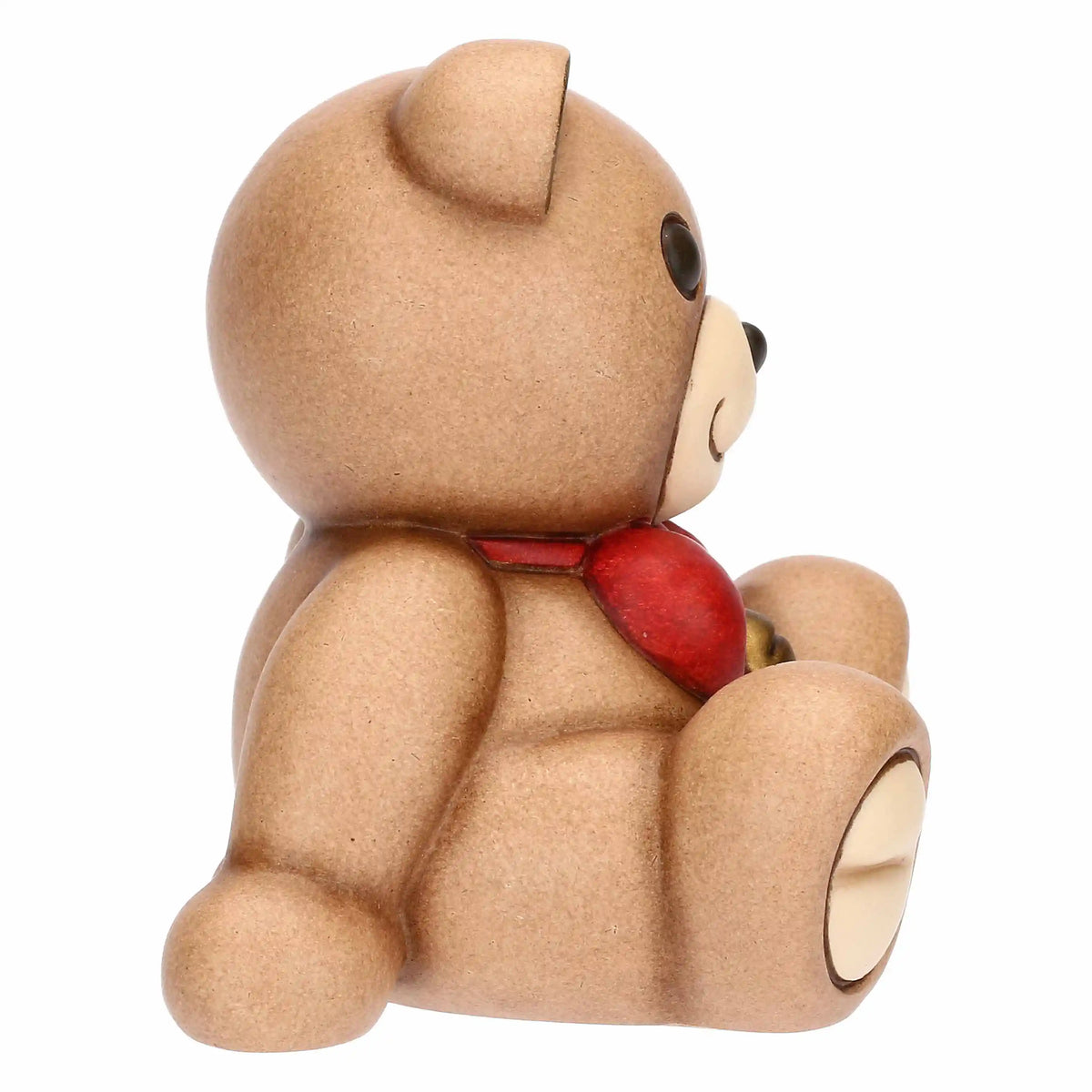 Teddy Natale con Fiocco in Ceramica, Piccolo