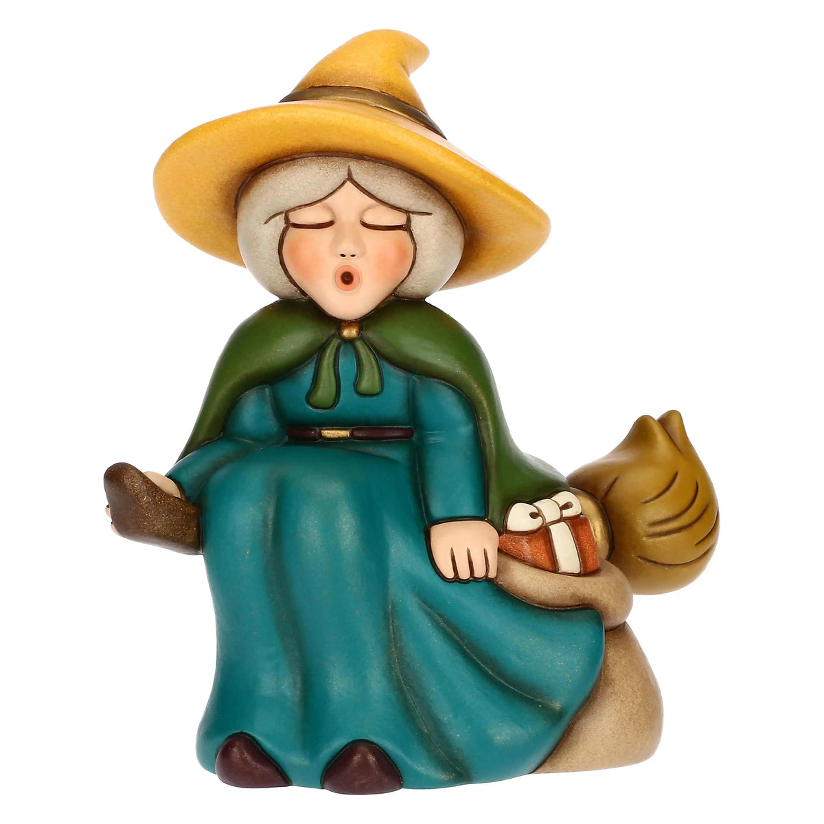 Befana Berta con Sacco dei Regali in Ceramica, Media