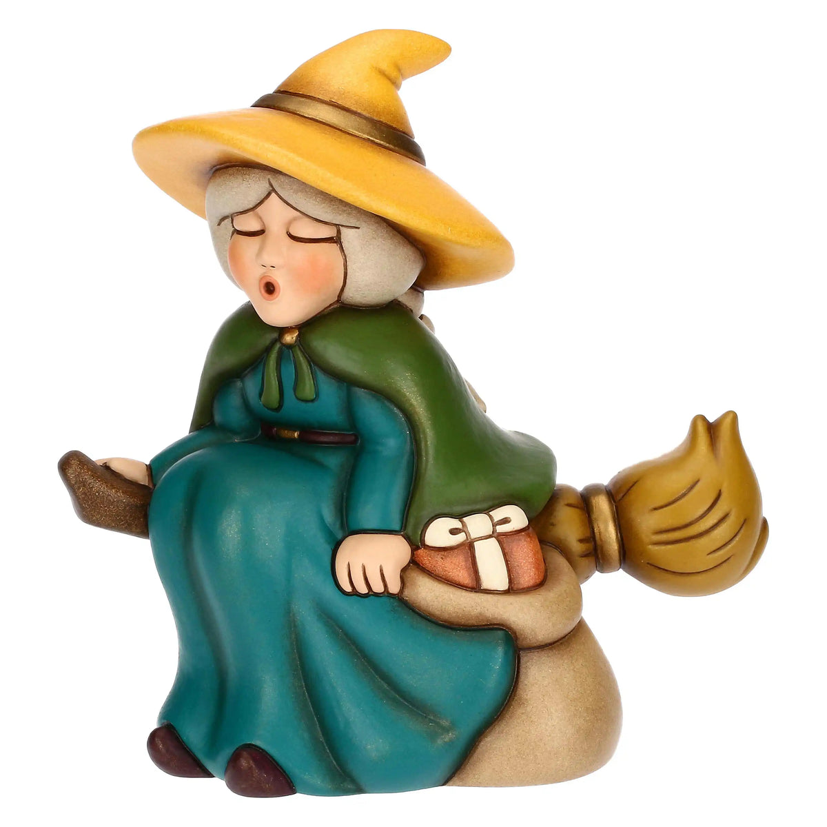 Befana Berta con Sacco dei Regali in Ceramica, Media