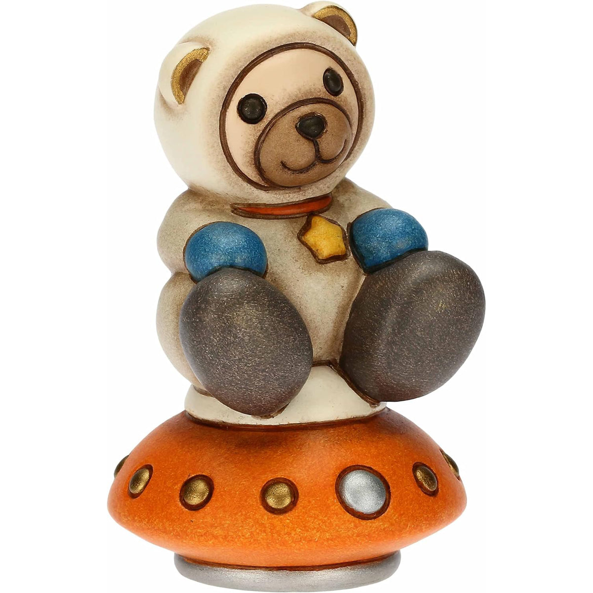 Teddy Astronauta Sulla Navicella in Ceramica