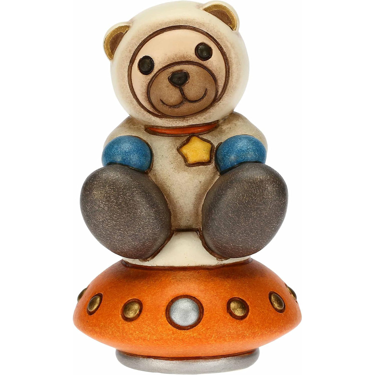 Teddy Astronauta Sulla Navicella in Ceramica