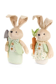Questi adorabili fermaporta assortiti della collezione "Rabbit PePen" di Nuvole di Stoffa uniscono funzionalità e decorazione in un perfetto stile country-chic. Realizzati con un rivestimento materico che richiama le fibre naturali, questi coniglietti sono appositamente appesantiti per mantenere le porte in posizione, arredando al contempo con dolcezza.