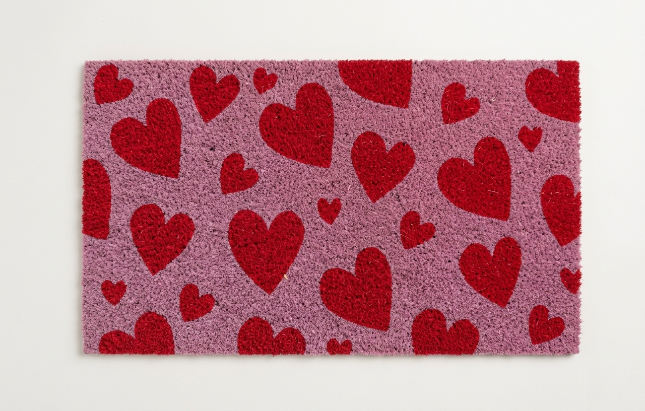 Il più romantico della serie, caratterizzato da uno sfondo rosa confetto tempestato di cuori rossi di varie misure. Ideale per un tocco "Shabby Chic".