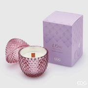 Candela Profumata "L'Ove" Viola - Peony & Cassis