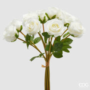 Mazzo di Rose Sintetiche Bianco