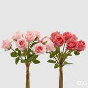 Mazzo di Rose Sintetiche Rosa Antico Assortite