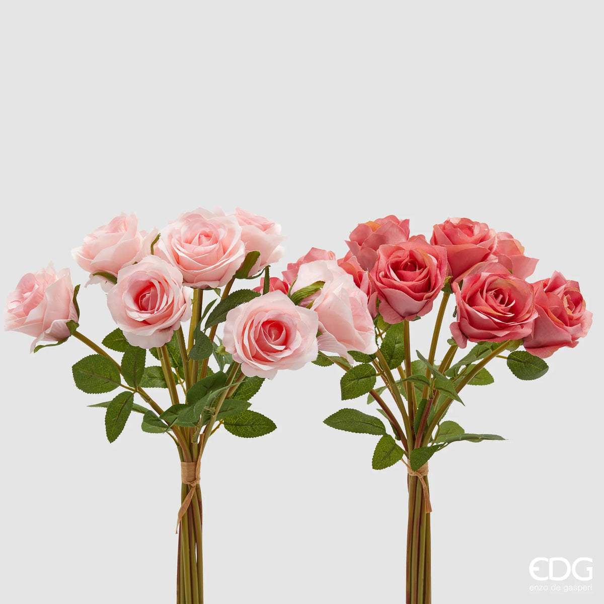Mazzo di Rose Sintetiche Rosa Antico Assortite