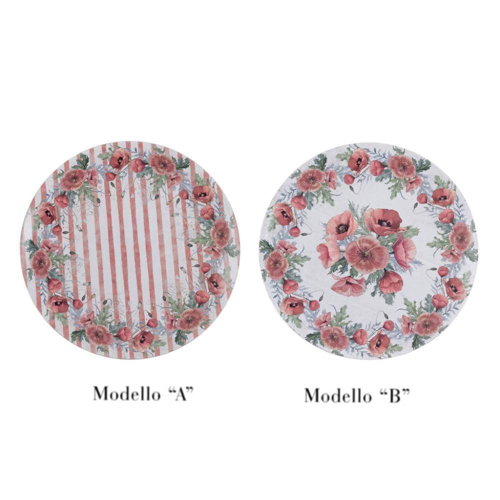 Piatto Decorativo "Coquelicot"