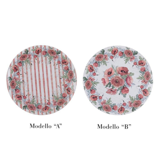 Piatto Decorativo "Coquelicot"