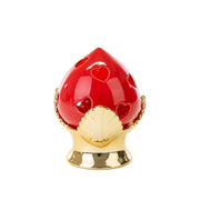 Pomo Rosso in Porcellana con Led, Medio