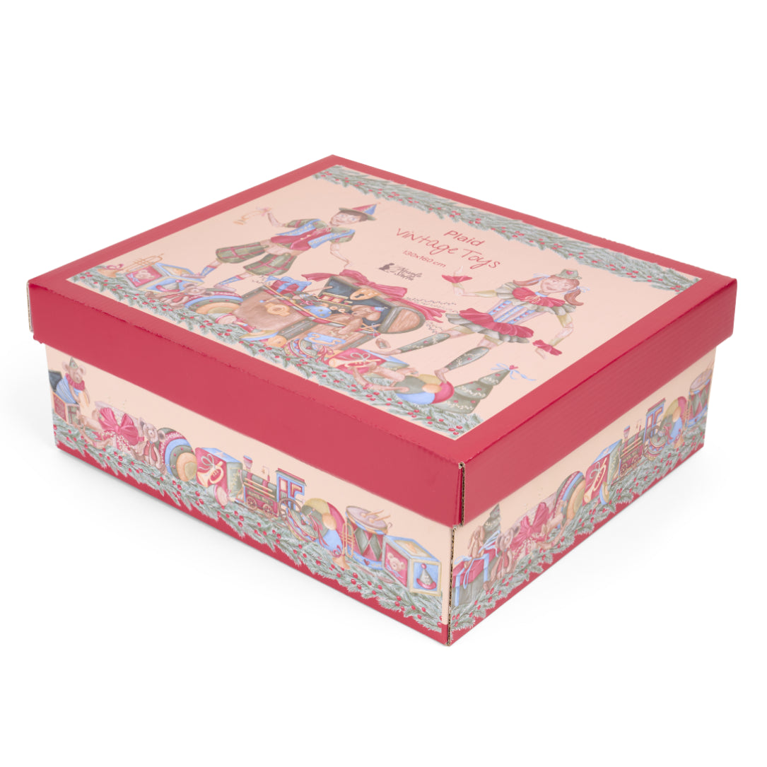 Set Regalo con Plaid e Scatola "Vintage Toys"