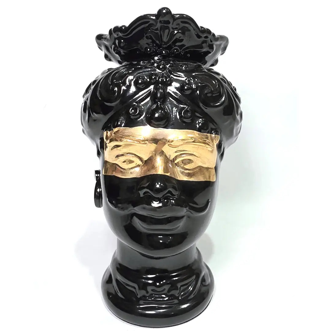 Teste di Moro con Maschera Dorata