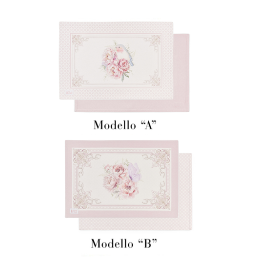 Tovaglietta Fiori Rosa "Fiorirà"